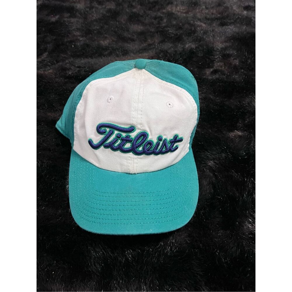 Titleist Golf Adjustable Cap Hat green blue white Osfm